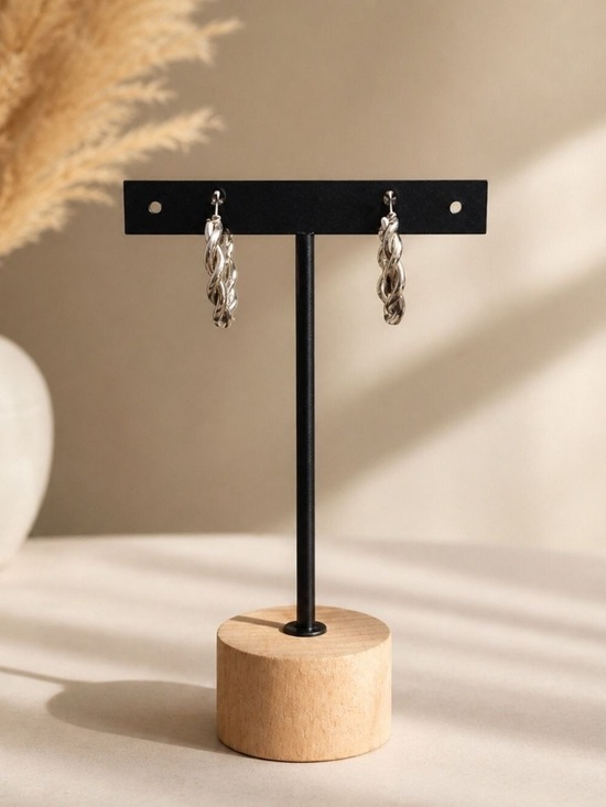 None Jewelry - Silver Hoop Earrings Women Jewelry